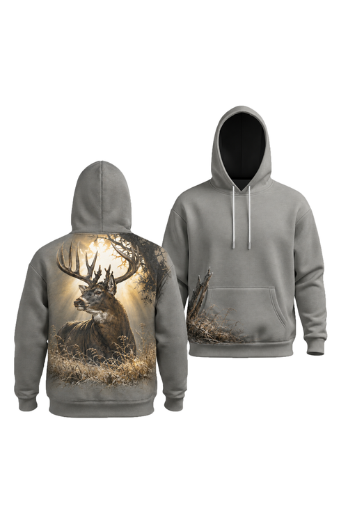 Performance Fleece-Lined Hoodie – Foggy Ridge Whitetail Monarch image 1