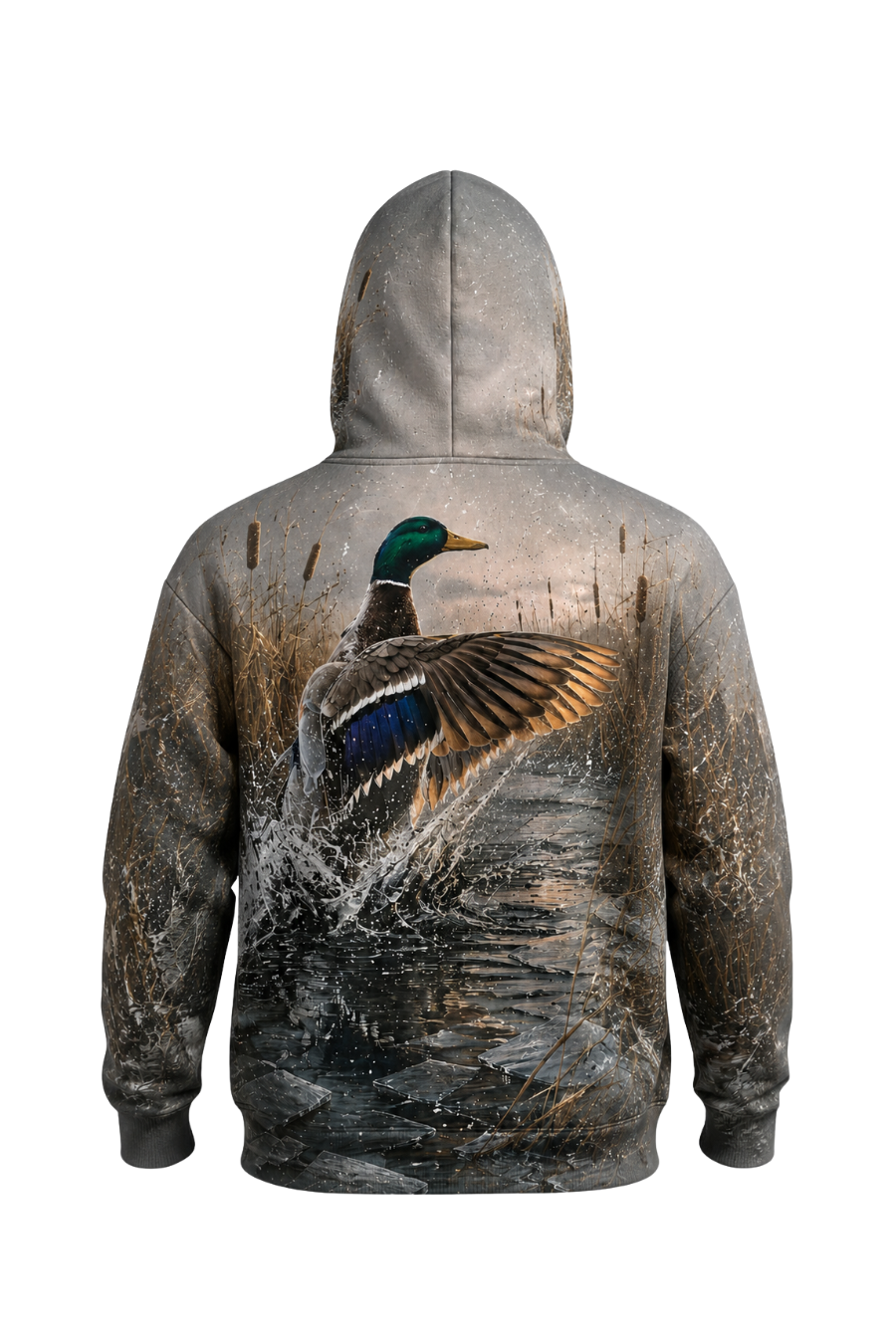 Performance Fleece-Lined Hoodie - Icy Marsh Mallard Splash - ULS476K image 5