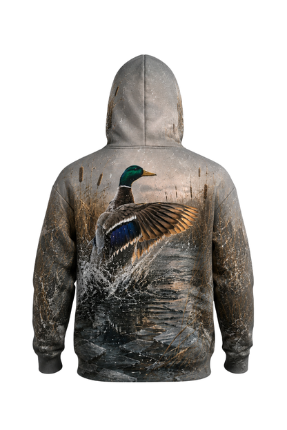 Performance Fleece-Lined Hoodie - Icy Marsh Mallard Splash - ULS476K image 5