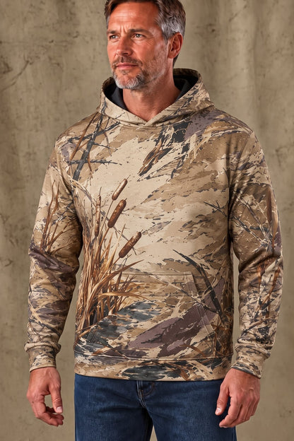 Performance Fleece-Lined Hoodie _–_ Golden Cattail Mallard Descent image 3