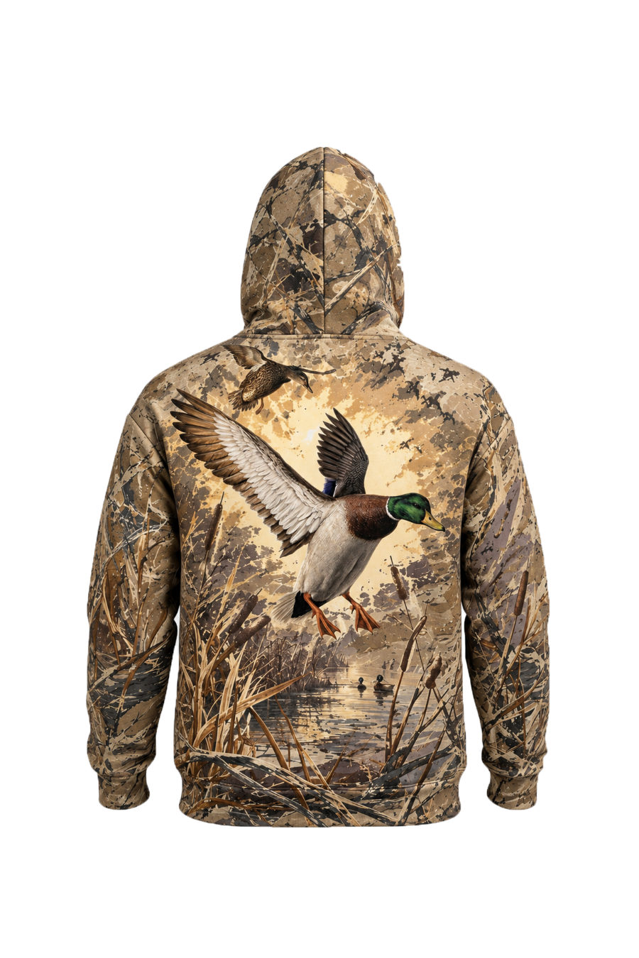 Performance Fleece-Lined Hoodie _–_ Golden Cattail Mallard Descent image 5