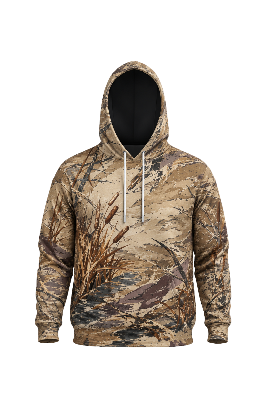 Performance Fleece-Lined Hoodie _–_ Golden Cattail Mallard Descent image 6