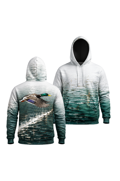 Performance Fleece-Lined Hoodie - Silver Water Mallard Glide image 1