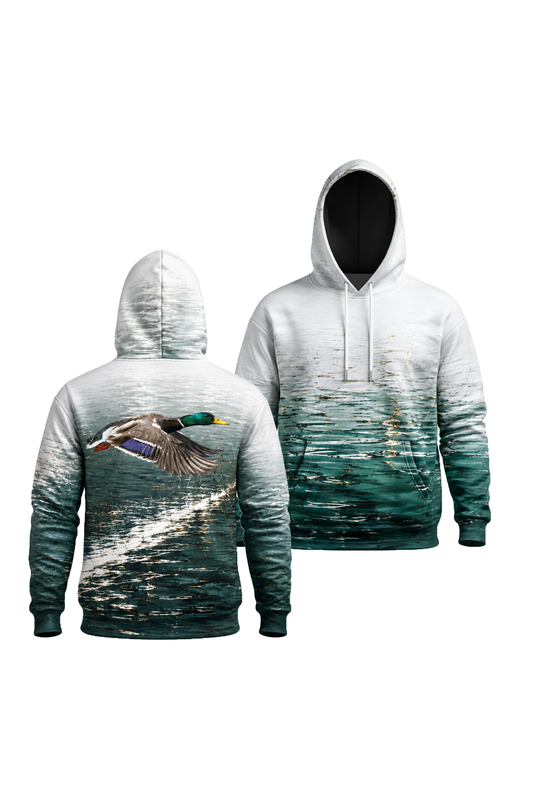 Performance Fleece-Lined Hoodie - Silver Water Mallard Glide image 1
