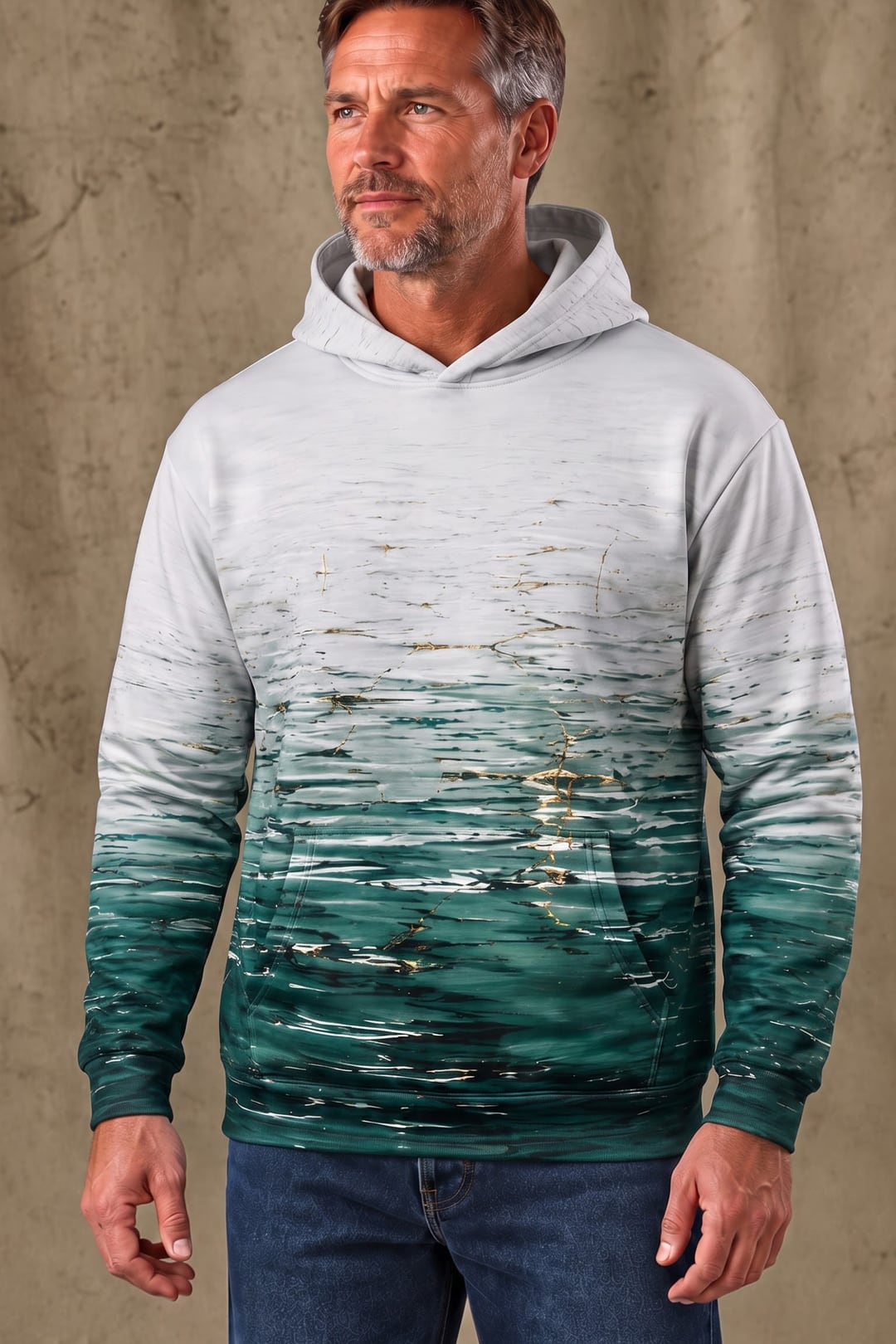 Performance Fleece-Lined Hoodie - Silver Water Mallard Glide image 3