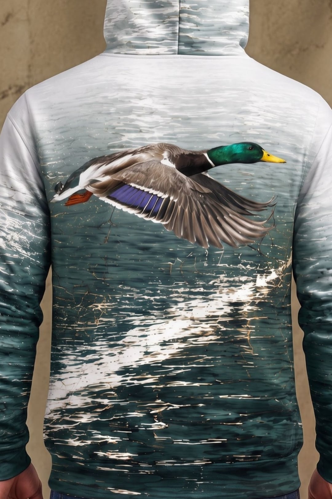 Performance Fleece-Lined Hoodie - Silver Water Mallard Glide image 4