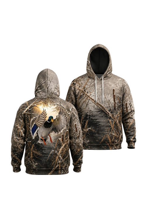 Performance Fleece-Lined Hoodie _–_ Timber Marsh Mallard Touchdown image 1