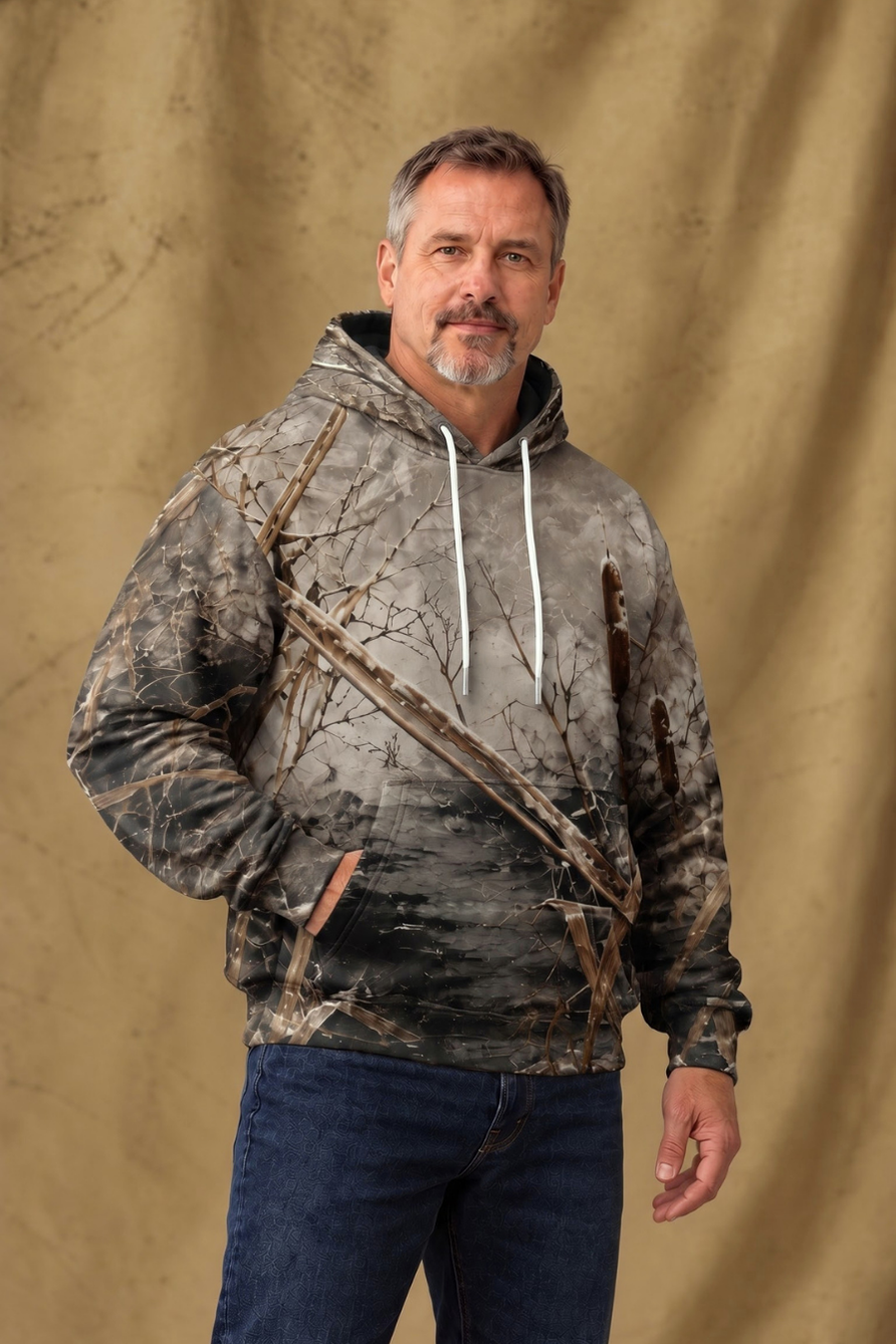 Performance Fleece-Lined Hoodie _–_ Timber Marsh Mallard Touchdown image 3