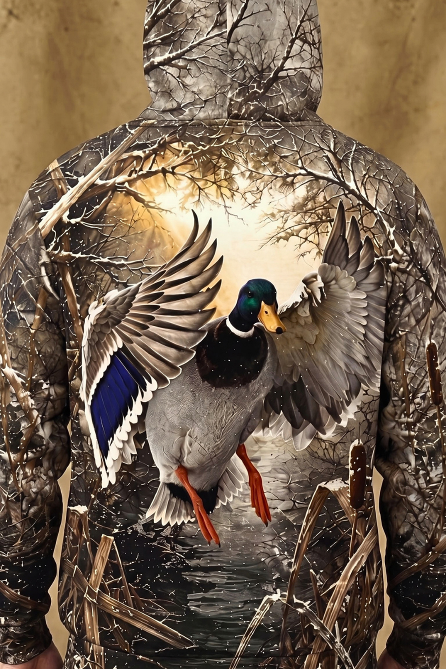 Performance Fleece-Lined Hoodie _–_ Timber Marsh Mallard Touchdown image 4