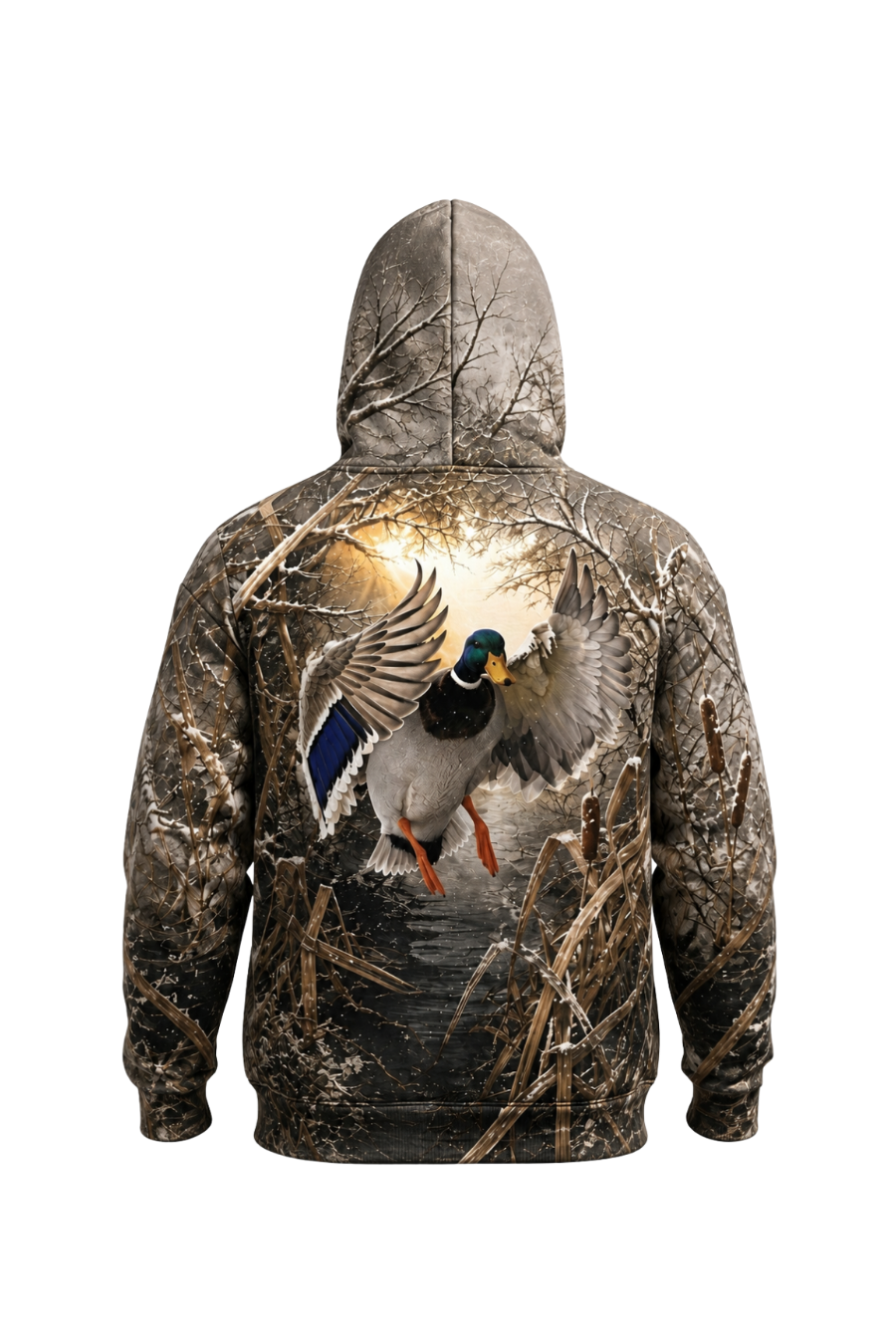Performance Fleece-Lined Hoodie _–_ Timber Marsh Mallard Touchdown image 5