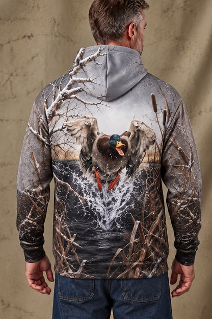 Performance Fleece-Lined Hoodie _–_ Frost Marsh Mallard Rush image 2