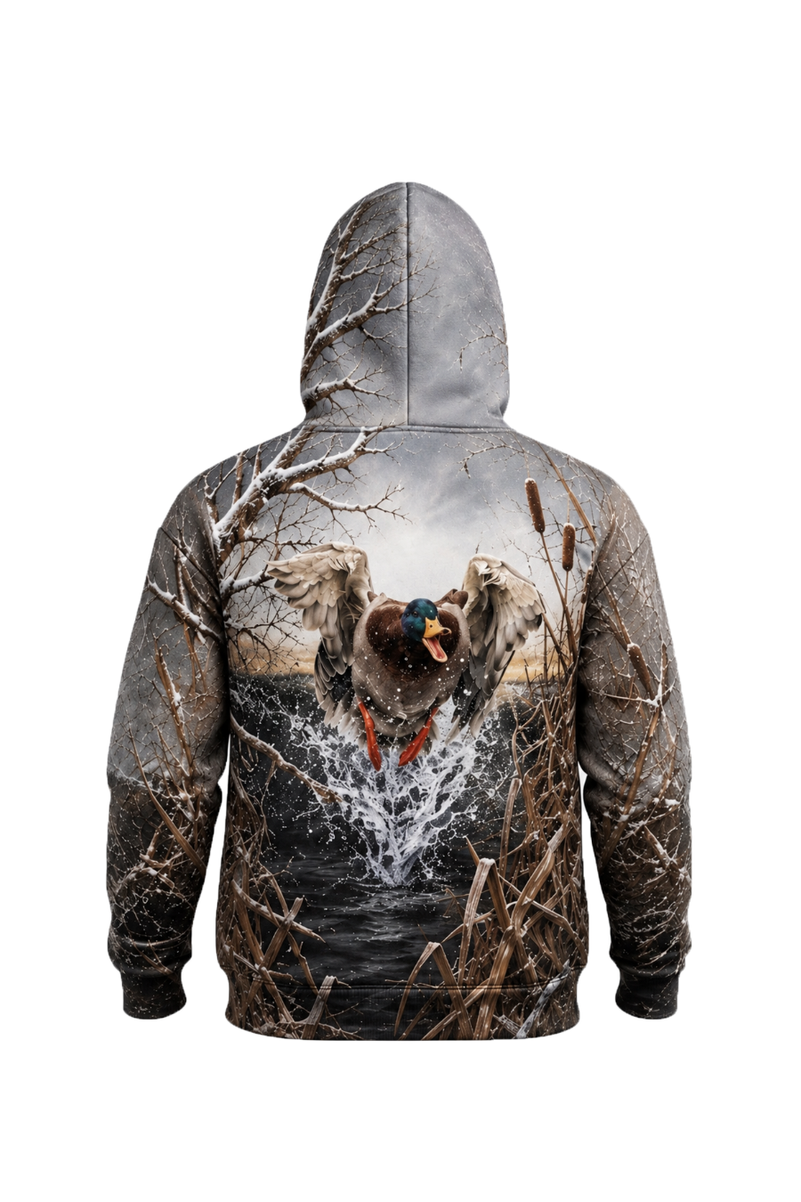 Performance Fleece-Lined Hoodie _–_ Frost Marsh Mallard Rush image 5