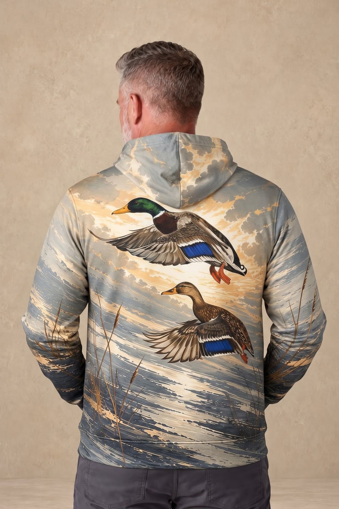 Performance Fleece-Lined Hoodie _–_ Dawn Horizon Mallard Pair image 2