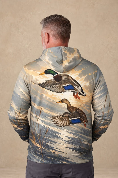 Performance Fleece-Lined Hoodie _–_ Dawn Horizon Mallard Pair image 2