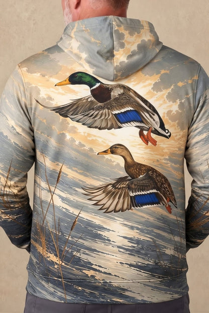 Performance Fleece-Lined Hoodie _–_ Dawn Horizon Mallard Pair image 4