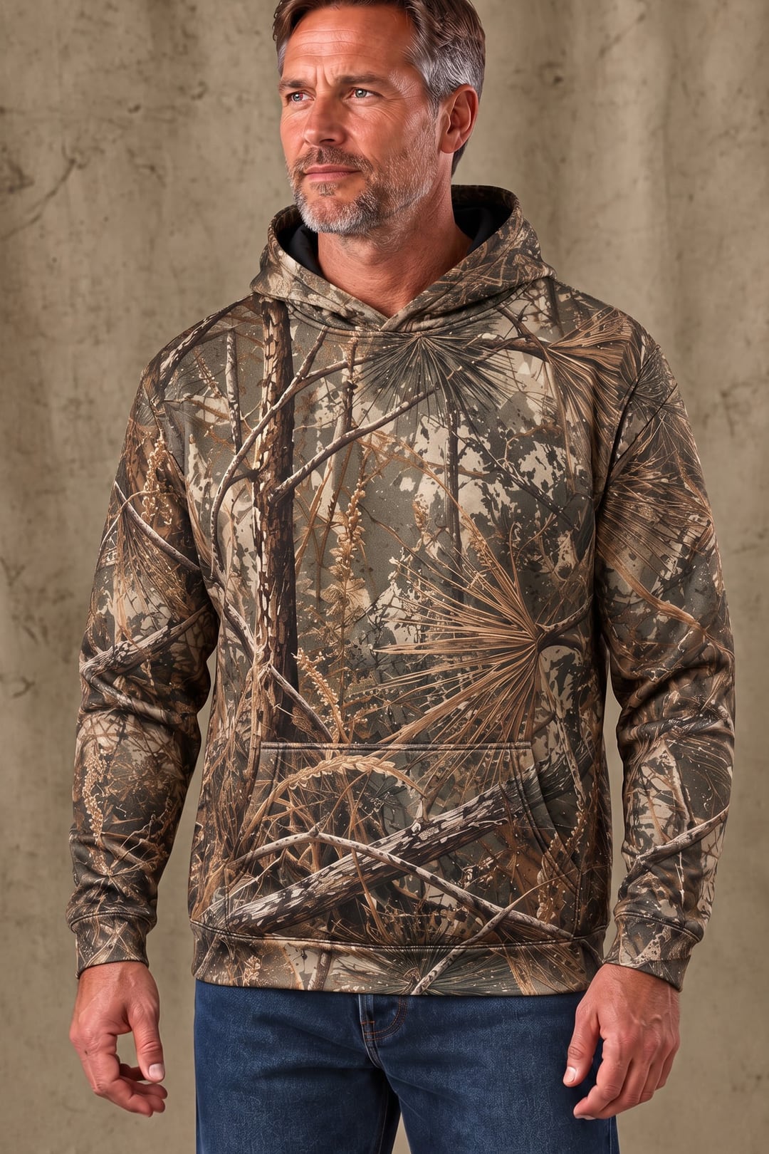 Performance Fleece-Lined Hoodie - Pine Covert Quail Hunt image 3