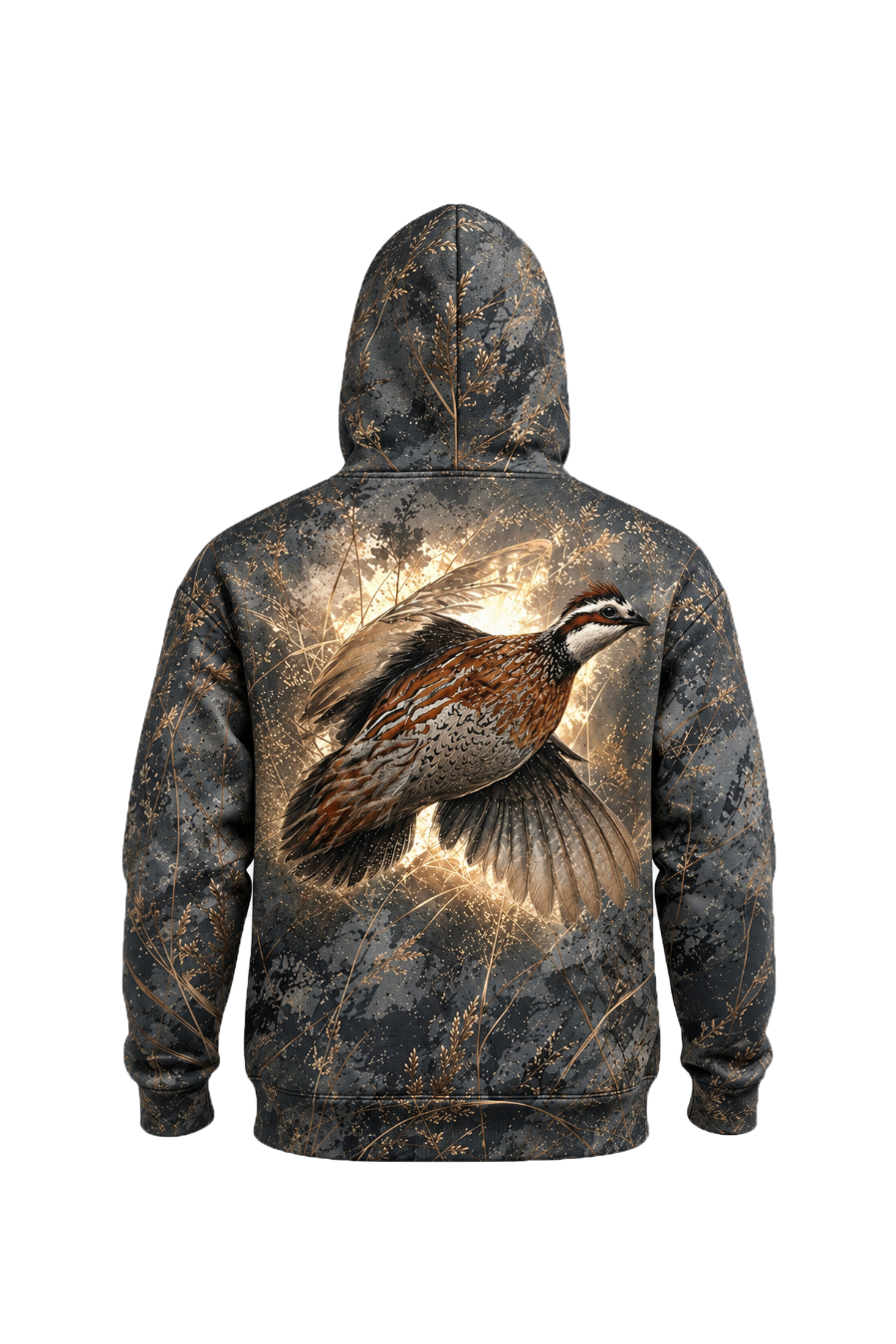 Performance Fleece-Lined Hoodie - Charcoal Brush Quail Ascent image 5