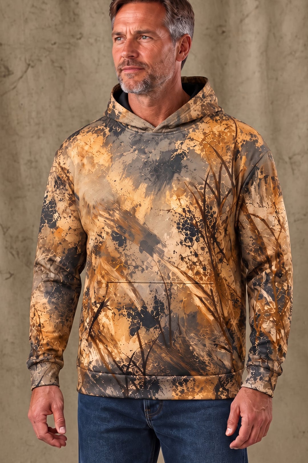 Performance Fleece-Lined Hoodie - Autumn Prairie Pheasant Flight image 3