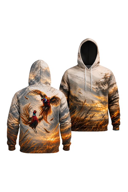 Performance Fleece-Lined Hoodie - Amber Horizon Pheasant Ascent image 1