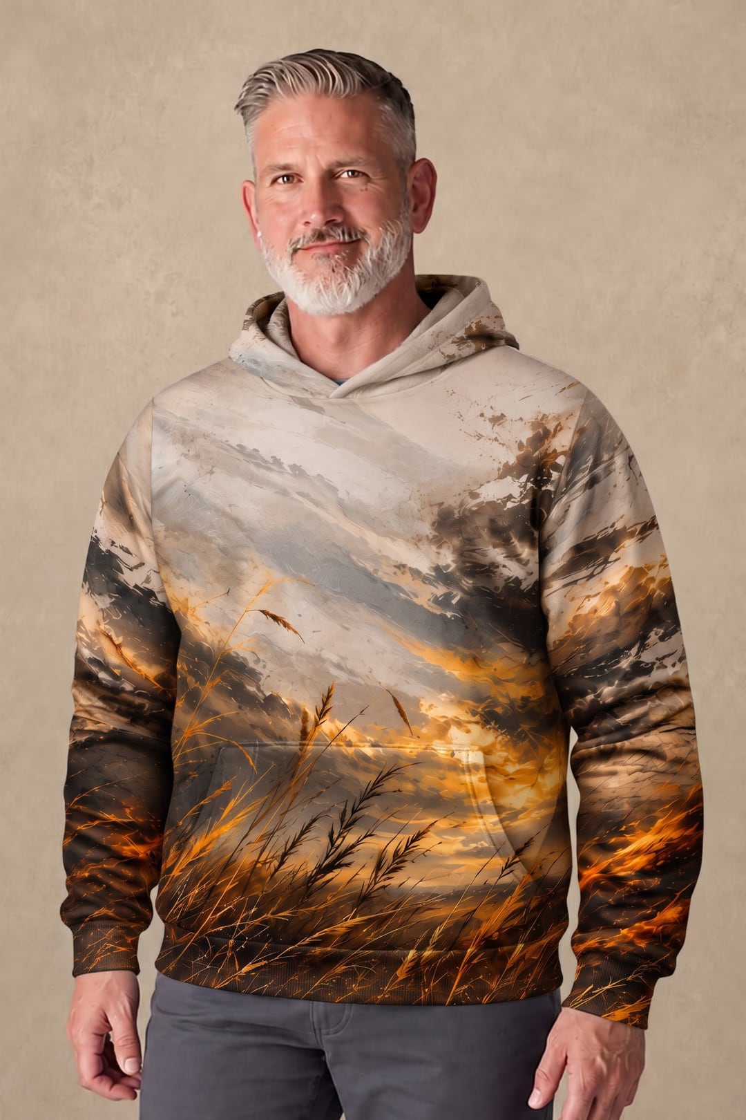 Performance Fleece-Lined Hoodie - Amber Horizon Pheasant Ascent image 3