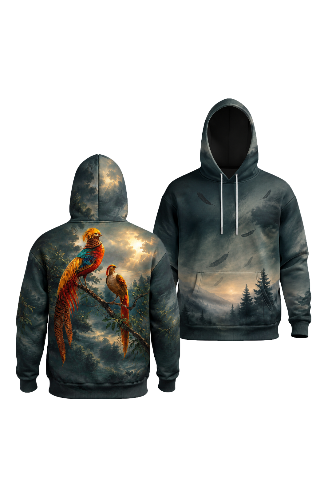 Performance Fleece-Lined Hoodie - Golden Pheasant Forest Haven image 1