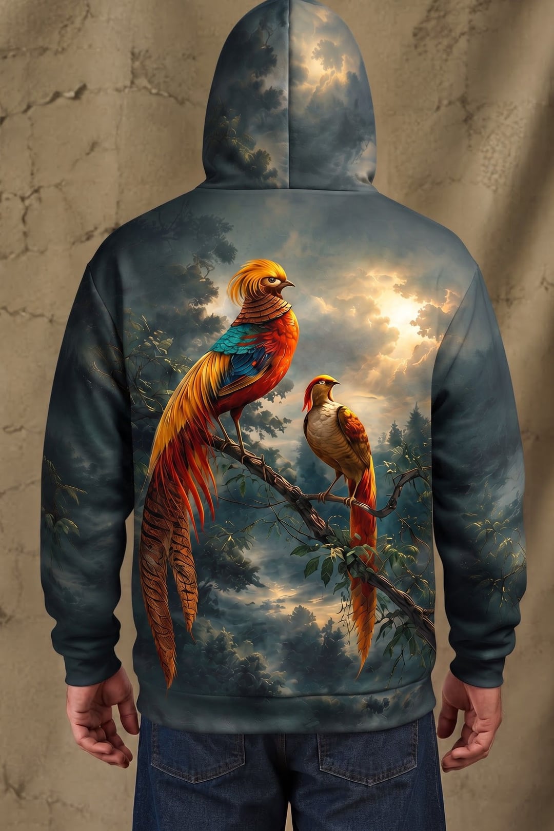 Performance Fleece-Lined Hoodie - Golden Pheasant Forest Haven image 2