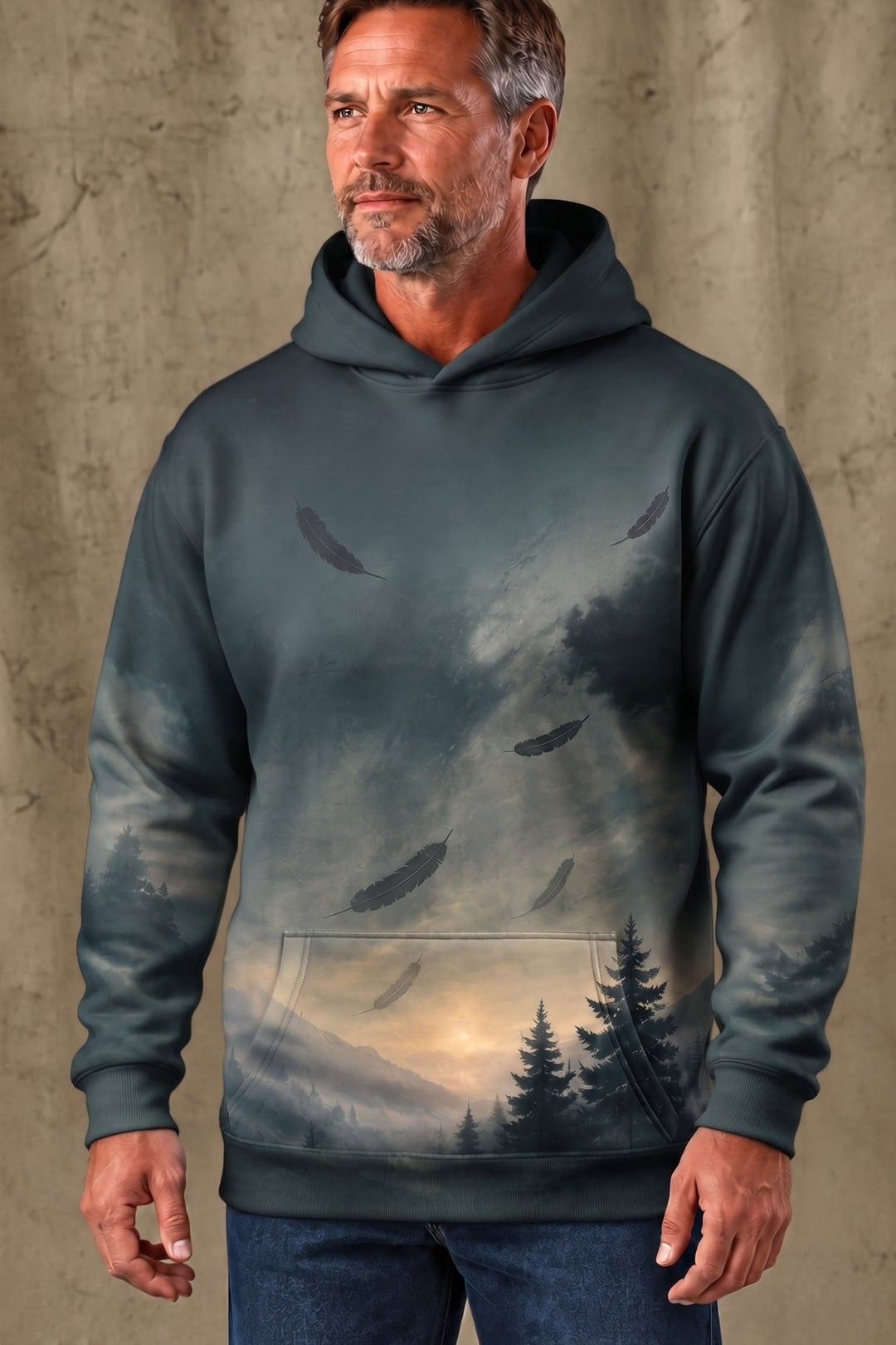 Performance Fleece-Lined Hoodie - Golden Pheasant Forest Haven image 3