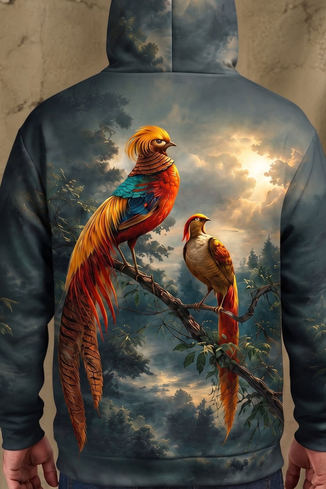Performance Fleece-Lined Hoodie - Golden Pheasant Forest Haven image 4