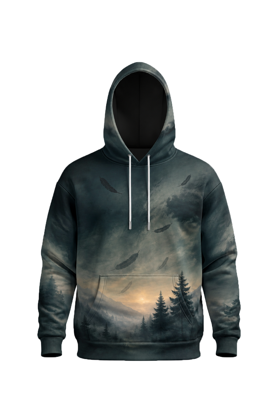 Performance Fleece-Lined Hoodie - Golden Pheasant Forest Haven image 6