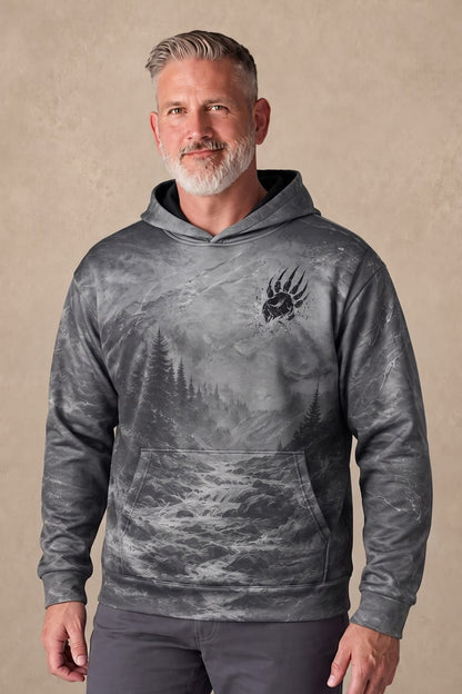 Performance Fleece-Lined Hoodie - Mountain Ridge Grizzly Charge image 3