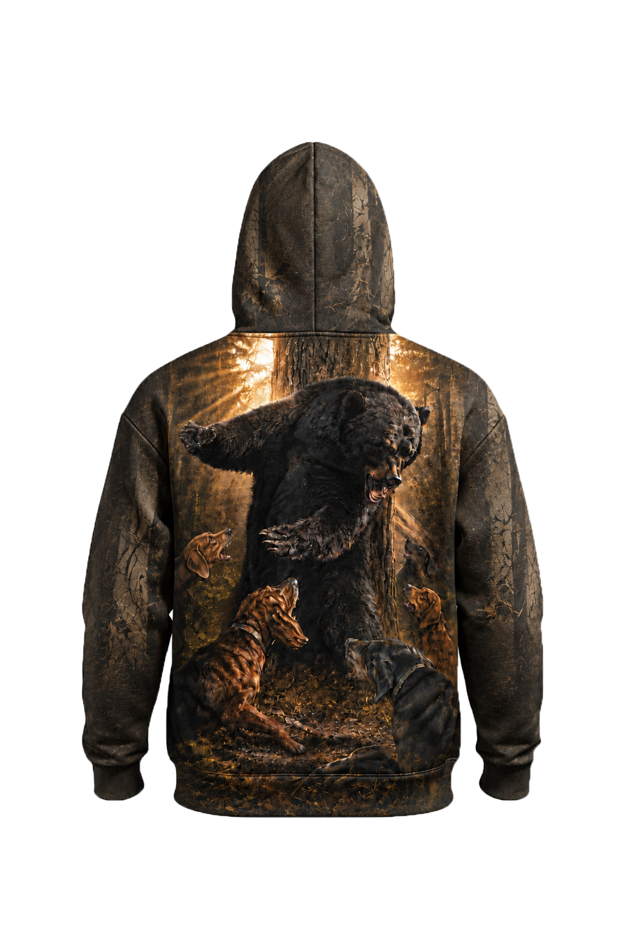 Performance Fleece-Lined Hoodie - Deep Timber Bear Stand image 5
