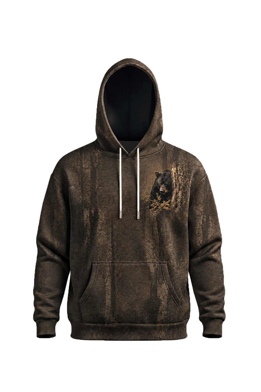Performance Fleece-Lined Hoodie - Deep Timber Bear Stand image 6