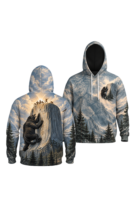 Performance Fleece-Lined Hoodie - Sacred Tower Bear Climb image 1