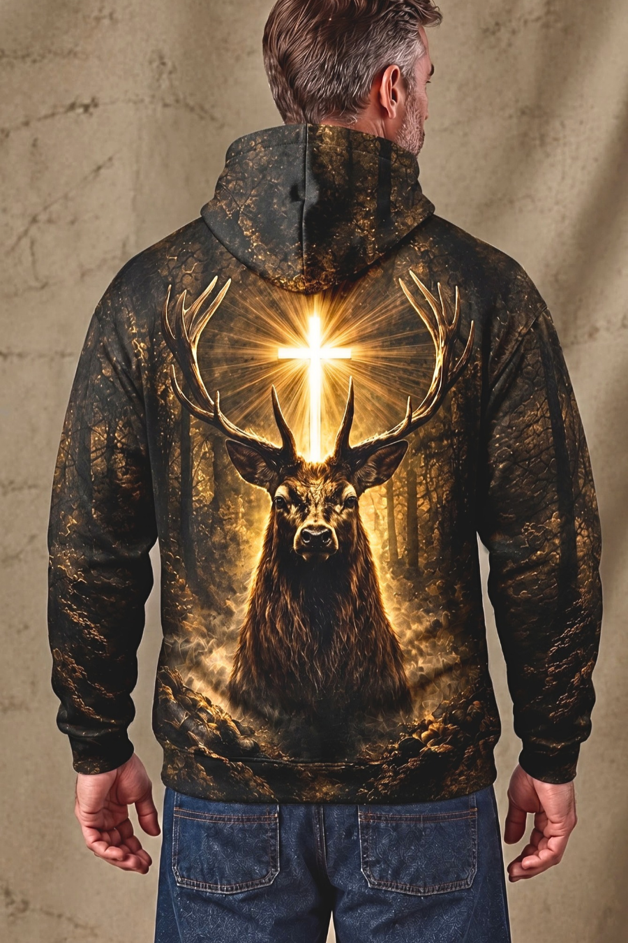 Performance Fleece-Lined Hoodie – Covenant of the Golden Antler image 2