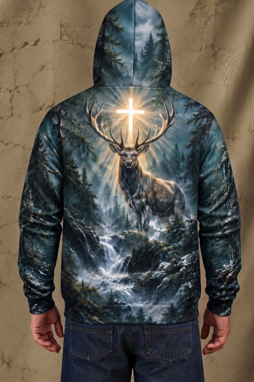 Performance Fleece-Lined Hoodie - Radiant Crown Pine Cascade image 2