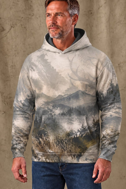 Performance Fleece-Lined Hoodie - Alpine Ridge Elk Rut image 3