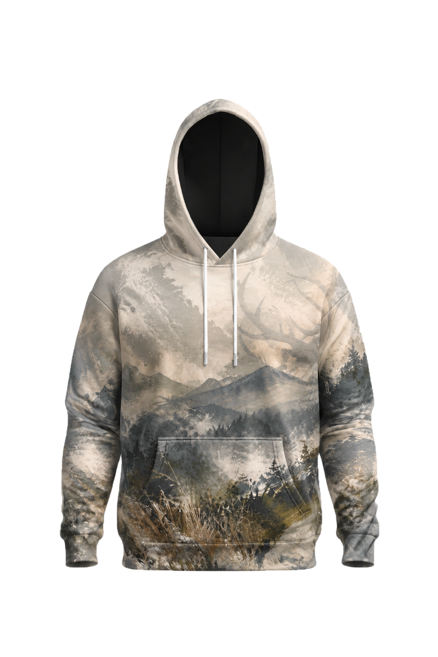 Performance Fleece-Lined Hoodie - Alpine Ridge Elk Rut image 6