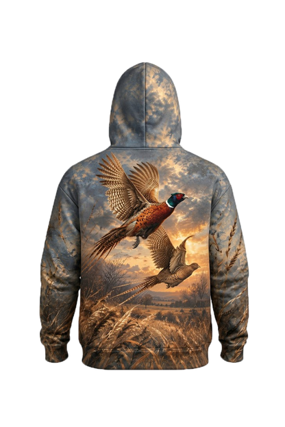 Performance Fleece-Lined Hoodie – Prairie Ember Pheasant Flight image 5