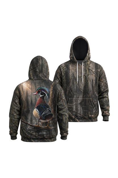 Performance Fleece-Lined Hoodie _–_ Cypress Swamp Wood Duck image 1