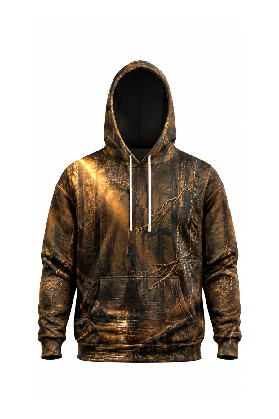 Performance Fleece-Lined Hoodie - Golden Timber Wood Duck Takeoff image 6