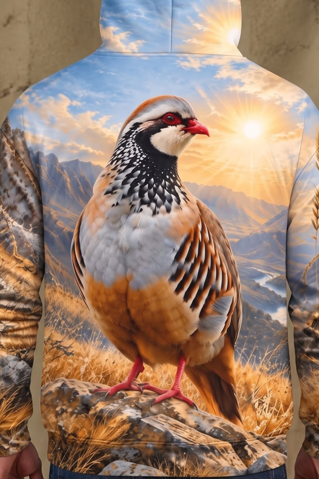 Performance Fleece-Lined Hoodie - Sunlit Canyon Chukar Horizon image 4