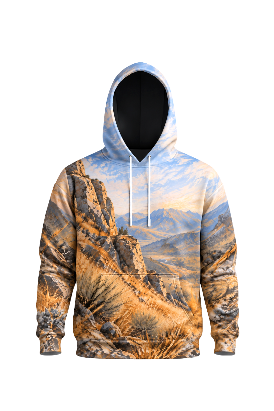 Performance Fleece-Lined Hoodie - Sunlit Canyon Chukar Horizon image 6