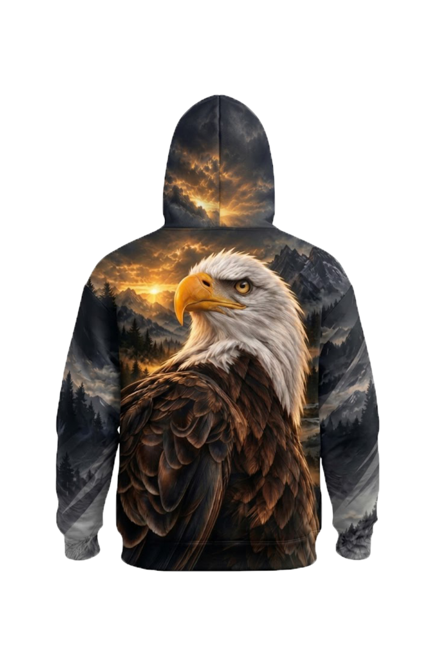 Performance Fleece-Lined Hoodie - Golden Summit Eagle Monarch image 5