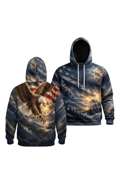 Performance Fleece-Lined Hoodie - Freedom Eagle Ridge Strike image 1
