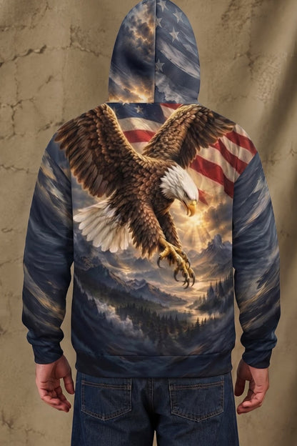 Performance Fleece-Lined Hoodie - Freedom Eagle Ridge Strike image 2