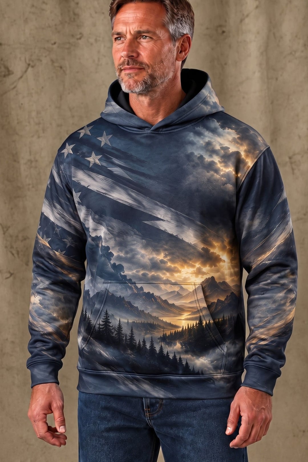Performance Fleece-Lined Hoodie - Freedom Eagle Ridge Strike image 3