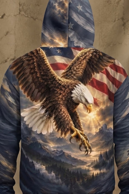 Performance Fleece-Lined Hoodie - Freedom Eagle Ridge Strike image 4