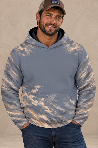 Performance Fleece-Lined Hoodie - Sunlit Kestrel Sky Dive image 3