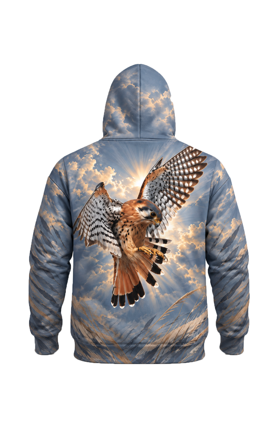 Performance Fleece-Lined Hoodie - Sunlit Kestrel Sky Dive image 5
