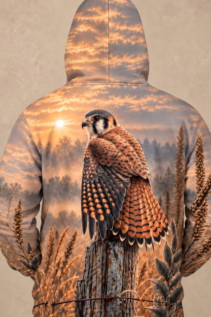 Performance Fleece-Lined Hoodie - Golden Meadow Kestrel Guard image 4